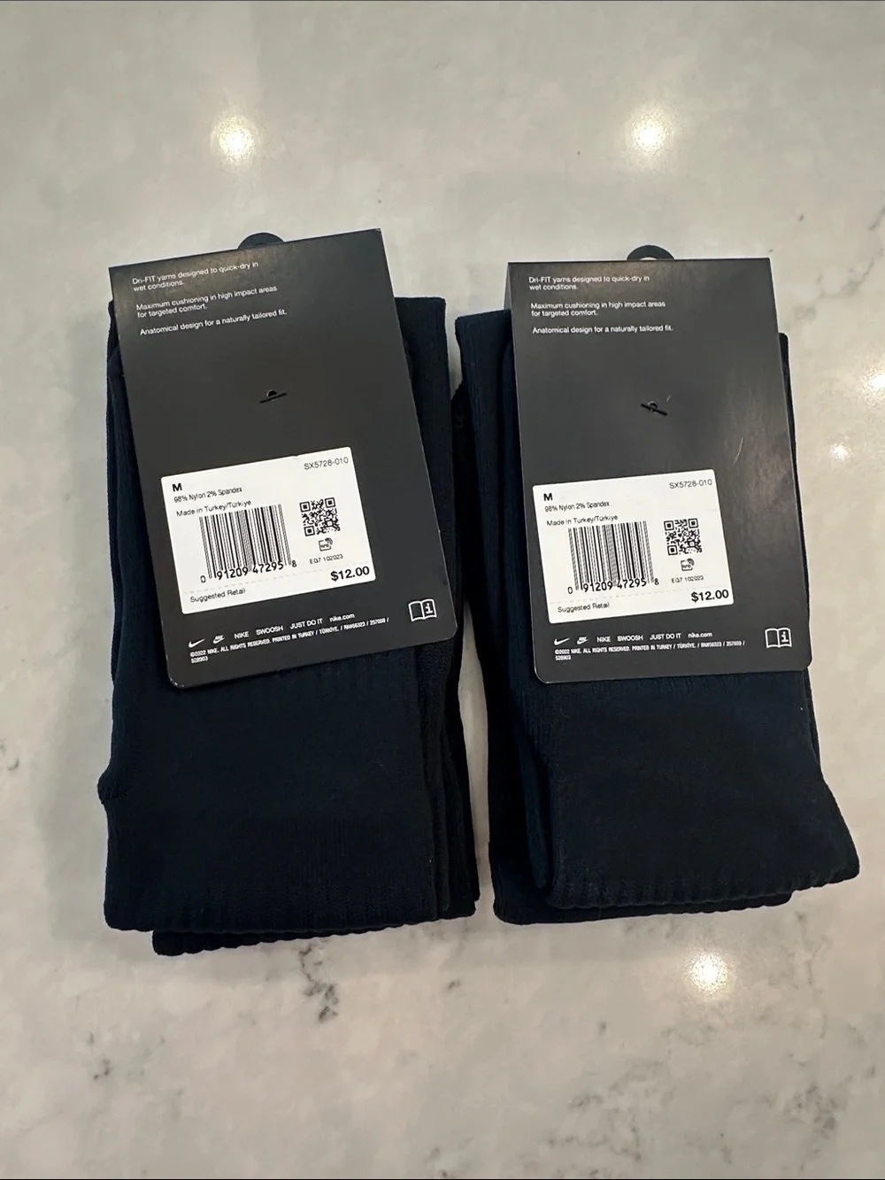 2-pair of Nike Classic Knee-High Cushioned Soccer Socks